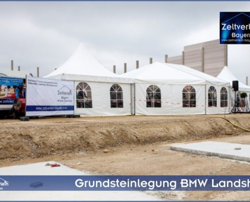 Grundsteinlegung BMW Zeltverleih Straubing